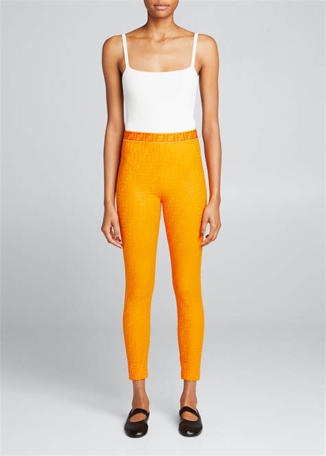 Shop Fendi Fendirama Fit Leggings 